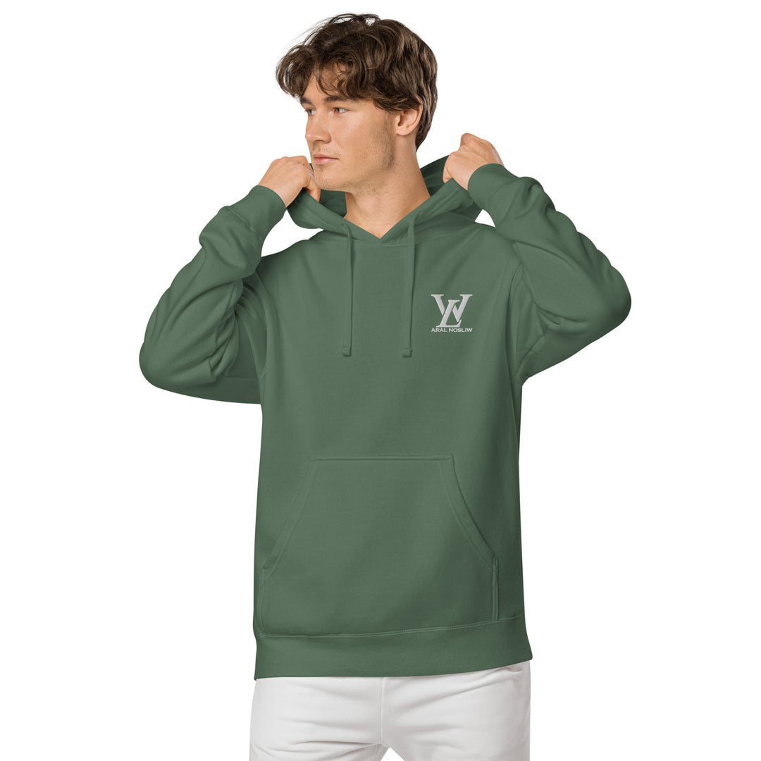 Sudadera con capucha teñida unisex