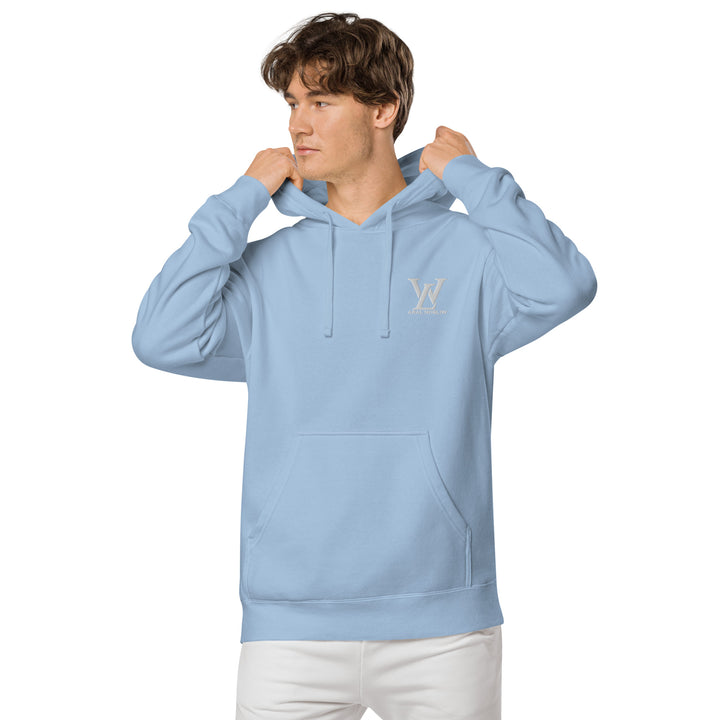 Sudadera con capucha teñida unisex