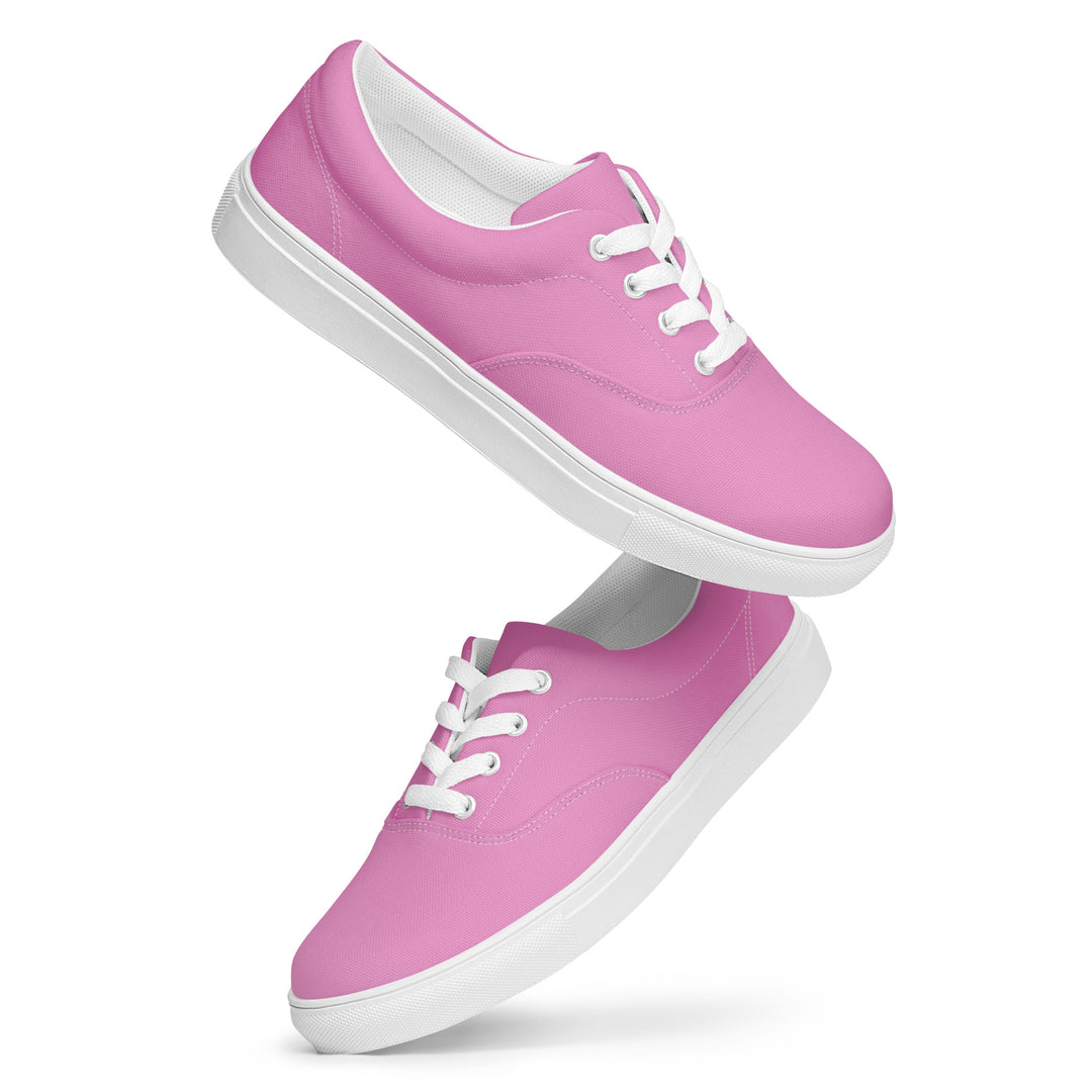 Zapatillas de lona con cordones para mujer