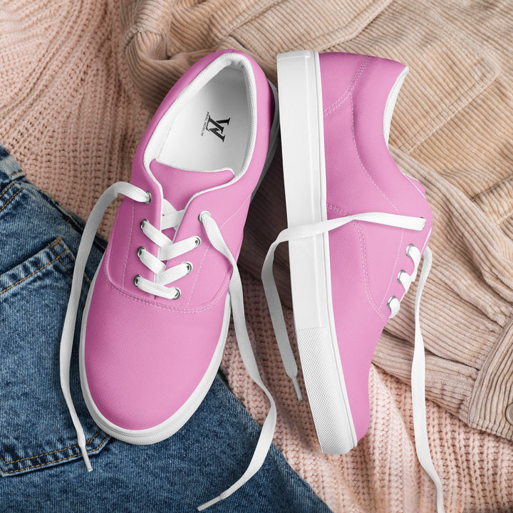 Zapatillas de lona con cordones para mujer