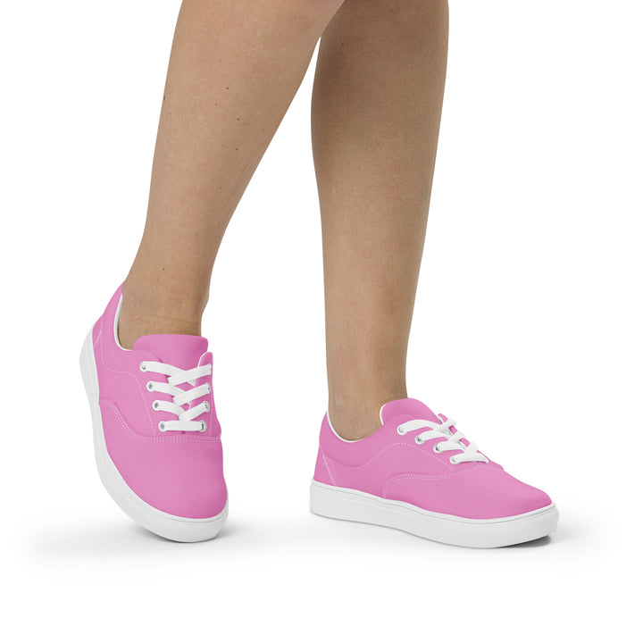 Zapatillas de lona con cordones para mujer